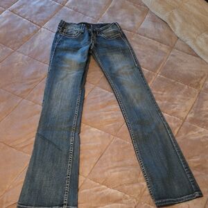 Cowgirl Tuff Liberty 27 X 37 Women's Boot Cut Jeans in Blue